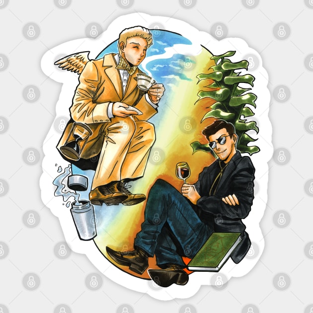 Good omens Sticker by Mistiqarts